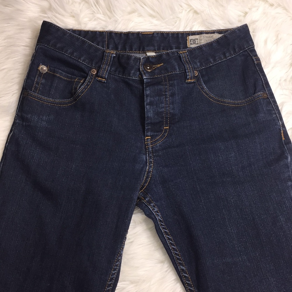 DC jeans mens or womens Straight Stretch Rinse 27